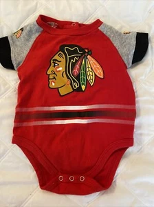 baby outfit blackhawks 6-9mos  - Picture 1 of 2