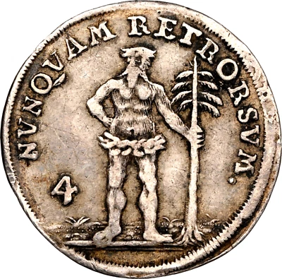 1737 IAB German States Brunswick Wolfenbuttel 4 Mariengroschen NGC VF 35 Germany - Image 1 of 3