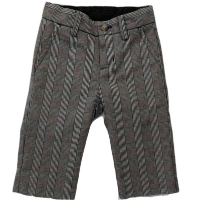 Janie and Jack Baby Boys 6-12 Months Gray Plaid Lined Dressy Pants - Изображение 1 из 4