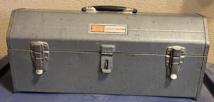 Vintage Sears Craftsman Tombstone Metal Tool Box w/ Inner Tray - Picture 1 of 12