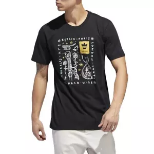 adidas Originals Men's Haswell Tee T-Shirt - Black - Picture 1 of 7