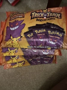 5 pacchetti sigillati 2022 Pokemon Halloween Trucchi o Scambi Booster 200 mini confezioni - Foto 1 di 1