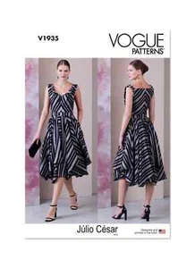 Vestido Vogue Misses Julio por Cesar patrón de costura V1935 - Imagen 1 de 4