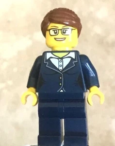 LEGO  Businesswoman Attorney Financial Broker  Banker Realtor, Brown Hair Up - Picture 1 of 2