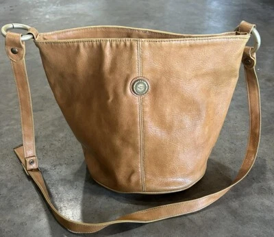 Cartera de cuero vintage Capezio bolso cubo bandolera de hombro EE. UU. Foto 1 de 4