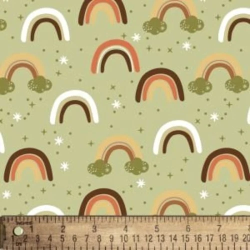 David Textiles FLANNEL dx-2628-4f-1 RAINBOW SCATTER Flannel Cotton - Image 1 of 1