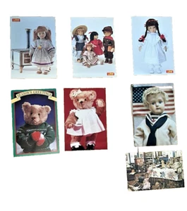 Gemischte Puppen Bär Postkarten Vintage Konvolut 7 Steiff Schönhut Puppenstube Pa - Bild 1 von 11