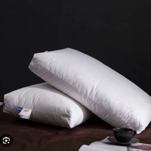 *Luxury Goose Feather { New* Box Pillows } 60% & Down 40%  Hotel Quality {1,2,4} - Picture 1 of 3