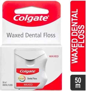Colgate Total Waxed Dental Floss / Tape 3x50M (Pack of 3, 50M each) - Picture 1 of 2