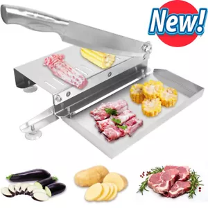 Manual Frozen Meat Slicer Mutton Ham Beef Cutter Cutting Machine Stainless Steel - Picture 1 of 13