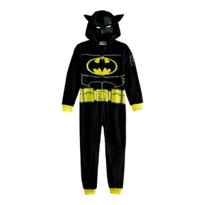 LEGO Batman Pajamas One Piece Union Suit Costume Hoodie Blanket Sleeper 8 M DC - Picture 1 of 2