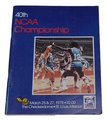 1978 NCAA Championship Final Four Program Kentucky Over Duke - Image 1 of 3
