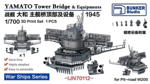 Bunker Studio 1/700 Yamato Turmbrücke & Ausrüstung 1945 IJN70112 - Bild 1 von 5