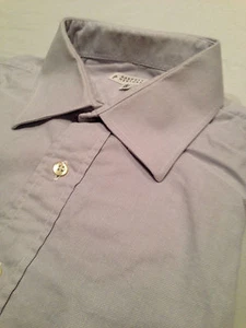 BARNEYS Button Down Oxford Shirt Light Blue French Cuffs Size 16 1/2-35 - Picture 1 of 7