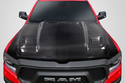 For 2019-2023 Ram Carbon Creations Rebel Mopar Look Hood - 1 Piece - Image 1 of 4