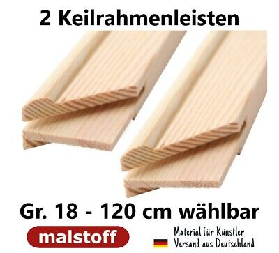 Keilrahmenleiste 2er Pack, 19 X 35 Mm Länge Wählbar 18 - 120 Cm • 3.90€