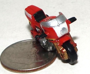 Very Small Micro Machine Ducati 1000 Motorcycle in Red marked Number 2 (V Good)