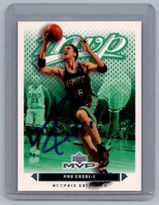 2003-04 UPPER DECK MVP AUTOGRAPHED Pau Gasol Auto Grizzlies Spain #79