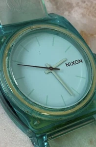 Nixon Unisex 39mm Watch Clear Blue Tone Minimal "The Time Teller" WR100m - New🔋 - Picture 1 of 4