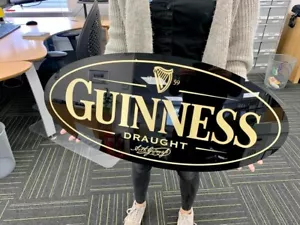 Guinness Draught St Patrick Day Sign Large mancave sign E18Y - Picture 1 of 3