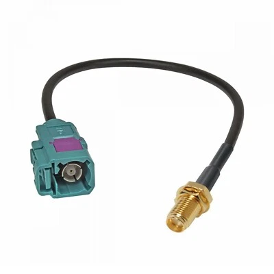 J47 Antennenadapter FAKRA Buchse (F) zu SMA Buchse (F) Antenne Adapter GPS Navi