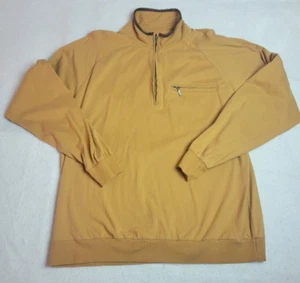 Cabelas Jacke Herren XL gelb Quarter Zip Fleecepullover Sweater ohne Kapuze Mock - Bild 1 von 9