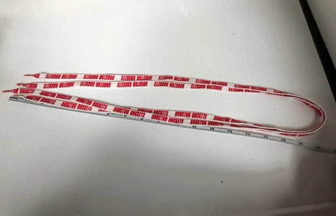 Vintage Houston Rockets 1990s NBA Basketball Red White 36" Shoelaces Laces RARE Cover