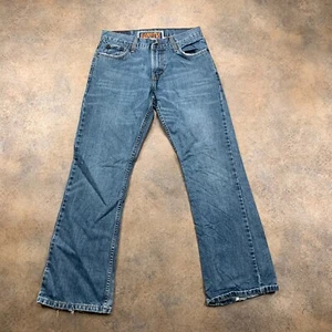 Jeans bootcut Levi's 527 uomo (vita 29 pollici) (gamba 30 pollici) blu - Foto 1 di 15