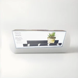 Wall Shelf With Moon Hooks - Picture 1 of 2