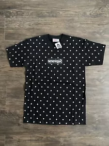 BRAND NEW Authentic Supreme x Comme Des Garcons CDG Polka Dot Box Logo T-Shirt M - Foto 1 di 4