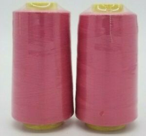 2-Pack Big Spools Sewing Serger Quilting Multi Purpose T27 Thread 6000 YDS Cone