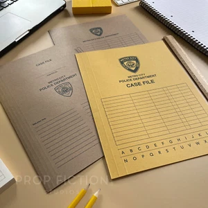 Movie Prop Investigation Files / 3 x Cosplay Metro City Detective Folder Set - Picture 1 of 4