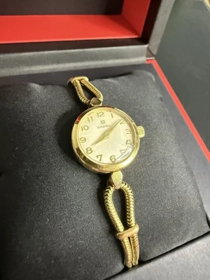 OMEGA funcionando Cal. Reloj 285/17 Jewels Vintage 1960’s Mujer Chapado en Oro Raro Foto 1 de 4