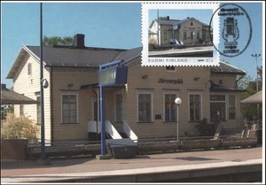 Railway Station Jarvenpaa Completed 1858 Private Stamp Finland Maxi Card 2017 - Picture 1 of 1