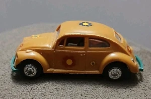 Lindberg Volkswagon VW Beetle No.19 Plastic Vintage Brown Bug Flower Decals  - Picture 1 of 5