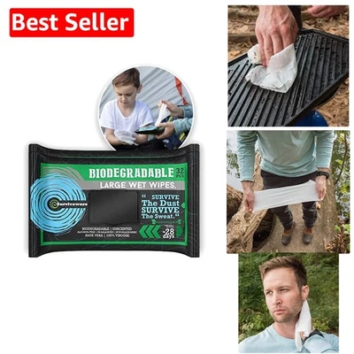 Multi-Purpose Unscented Biodegradable Wipes - Clean and Eco-Friendly - 32 Count - Image 1 of 4