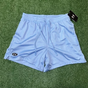 Under Armour Mesh Icon Shorts 5" Size Medium Light Blue Athletic - Picture 1 of 5