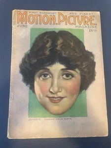 MOTION PICTURE MAGAZINE Vol. XIX No.5 June 1920-VG- Florence Evelyn Martin! - Picture 1 of 4