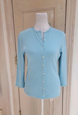 Cárdigan Brooks 346 Brooks Brothers 100 % algodón manga 3/4 ligero talla S Foto 1 de 4