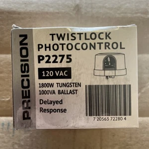 P2275 PRECISION TWISTLOCK PHOTO CONTROL 120V 1800 TUNGSTEN 1000Va BALLAST NEW - Picture 1 of 3
