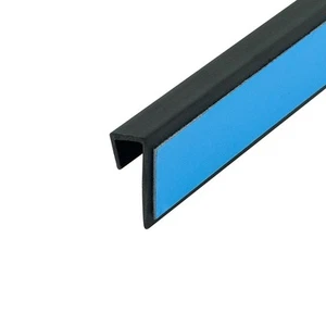 Outwater Plastic J Channel Fits Material 1/4 Inch Thick Black Styrene Cap - Picture 1 of 5