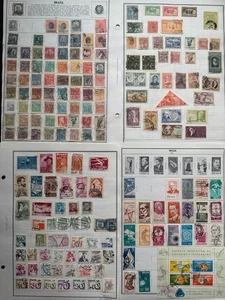 Lot of Brazil Old Postage Collectible Stamps Used/MH - Picture 1 of 2