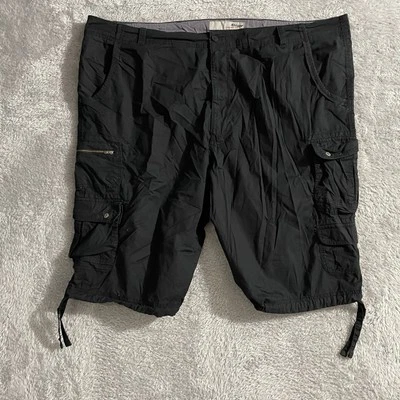 Pantalones Cortos Carga Plugg Para Hombre 52 Bolsillos Negros Bermudas Exterior Ocio Grunge Elastizados Foto 1 de 4