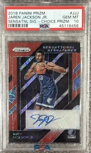 Panini Prizm Jaren Jackson Jr. 2020  Sensation Signatures Choice #JJ PSA 10 - Imagen 1 de 2