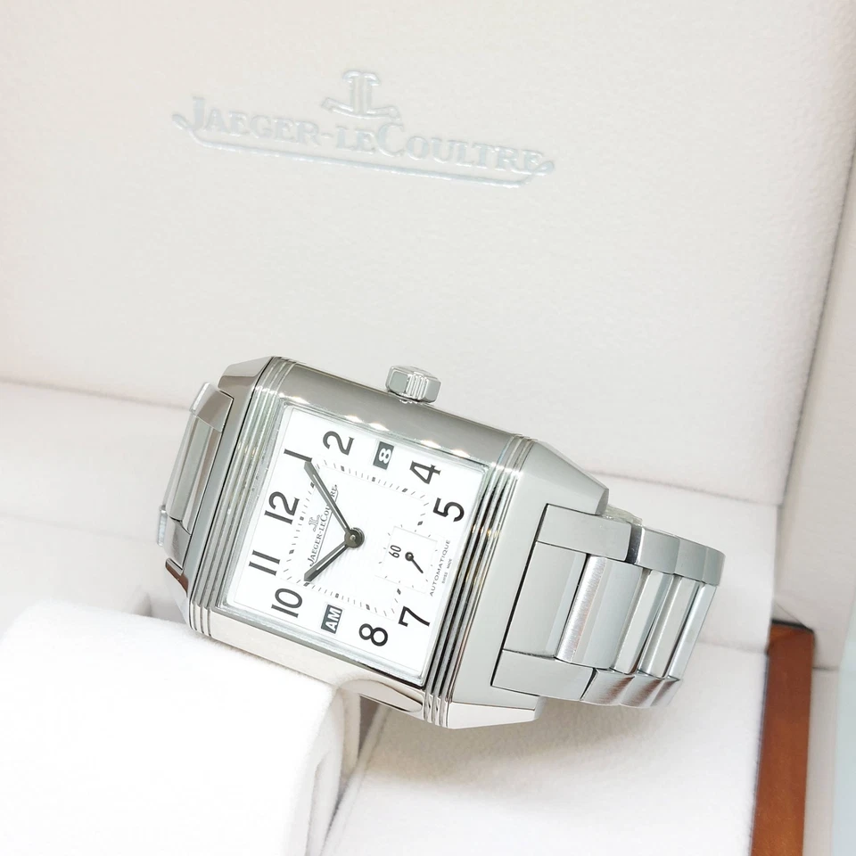 Jaeger Lecoultre 35mm X 50mm White Dial Reverso Squadra Hometime REF: 230.8.77 - Image 1 of 4