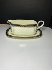 Noritaki Spellbinder Gravy Dish With Under Plate. - Picture 1 of 11