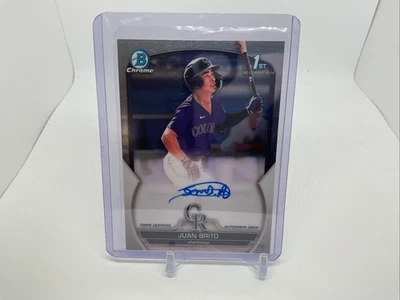 Juan Brito 2023 Bowman Chrome Prospects 1st  Auto Autograph RC #CPA-JBO - Image 1 of 2