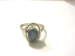 Silberring mit blauem Stein (925er) OM4713 - Picture 1 of 2