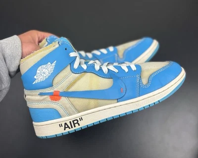 Talla 10.5 - Jordan 1 Retro OG x Off-White Alto UNC - ENVÍO RÁPIDO Foto 1 de 4