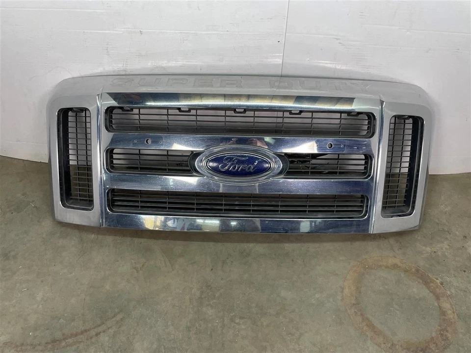 2008-2010 Ford F350 Super Duty Chrome 2 Bar Grille OEM Foto 1 de 4